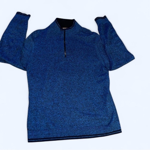 Blue Quarter-Zip Sweater - Picture 1 of 3